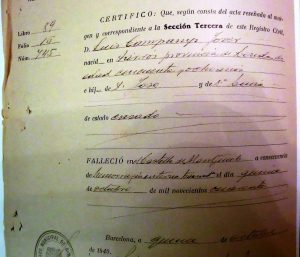 El certificado de defuncion es basico para tramitar una herencia particular FUENTE commons.wikimedia.org