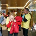 preferentistas protestan en una de las entidades.